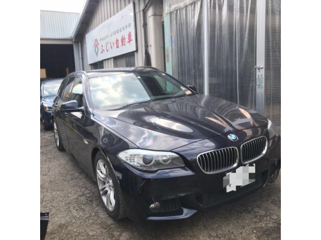 BMW 523i エアコンコンプレッサー、フロントブレーキパッド交換　名古屋市緑区　名古屋市南区　東海市