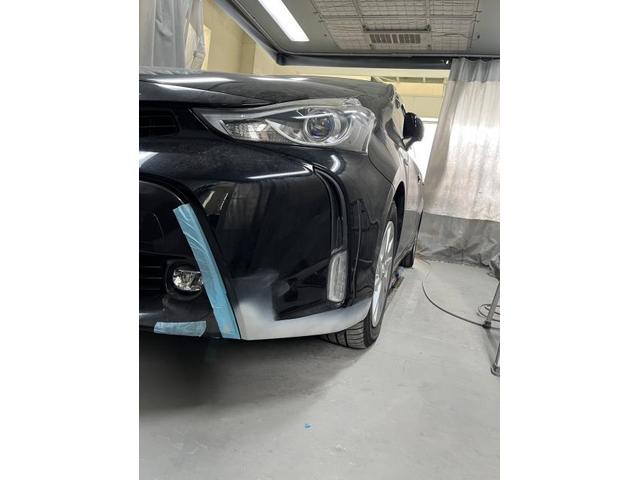 トヨタ・プリウスα DAA-ZVW41W　キズ・へこみ直し　板金塗装　バンパー修理　名古屋市緑区　土日営業　整備板金作業実績年間4000台超
