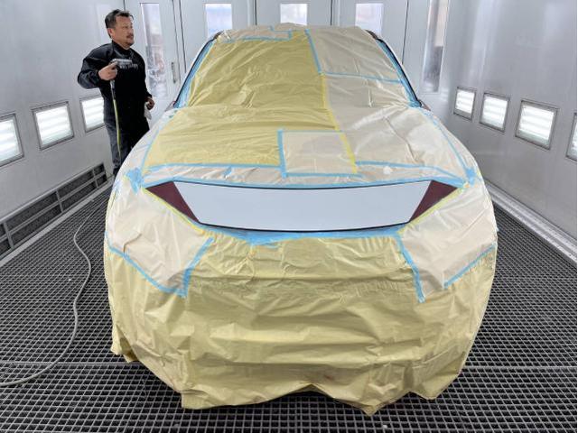 トヨタ　ハリアー　Zレザーパッケージ　６BA-MXUA85　名古屋市緑区鈑金塗装　名古屋市南区ハリアー販売　大府市ハリアー車検　名古屋市瑞穂区中古車販売　整備鈑金作業実績年間5800台超