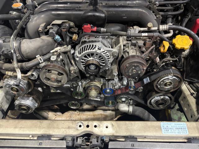 スバル レガシィBP5  タイミングベルト交換 名古屋市緑区土日祝車検 名古屋市南区レガシィオイル漏れ 大府市レガシィ車検 名古屋市天白区レガシィ車検 豊明市タイミングベルト交換 東海市ウォーターポンプ交換 整備鈑金実績年間5800台超