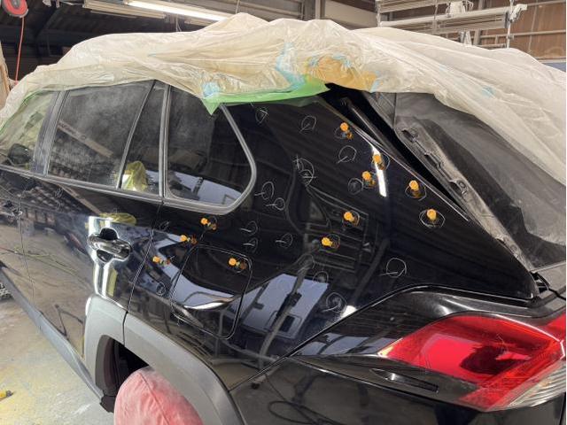 トヨタ　ＲＡＶ４　アドベンチャー4WD　名古屋市緑区キズ・へこみ修理　樹脂溶接修理　大府市土日RAV4修理見積もり　名古屋市土日鈑金塗装修理　刈谷市RAV４買い取り査定　豊明市土日RAV4車検　整備鈑金作業実績年間5800台超　