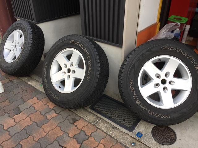 JEEP ラングラー　アンリミテッド ホイール塗装 名古屋市中区 中区よりご来店