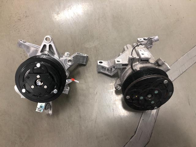 フォレスター エアコンコンプレッサー交換