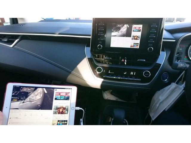 カローラツーリングのディスプレイオーディオへミラーリング。スマホの動画、YOUTUBEが車で見れます。iPhone（アイフォン）、iPad（アイパッド）