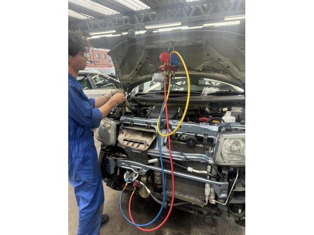 ｅＫアクティブ　エアコン高圧パイプ交換