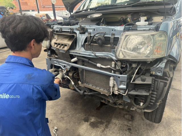 ｅＫアクティブ　エアコン高圧パイプ交換