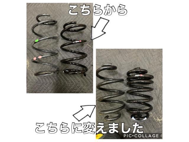 セレナ　ダウンサス　車高調　調整