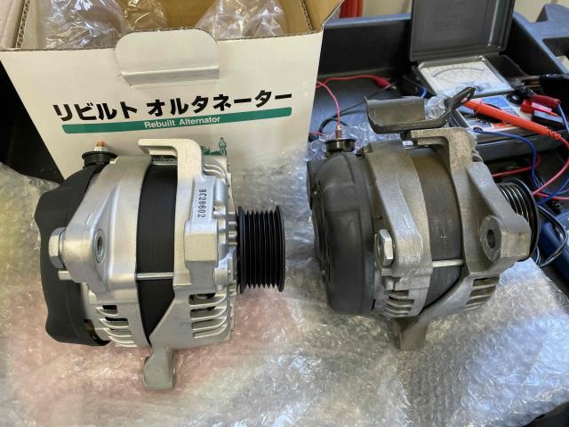 トヨタ　ハリアー　チャージランプ点灯　バッテリーランプ点灯　ACU30W　オルタネーター交換　2AZ