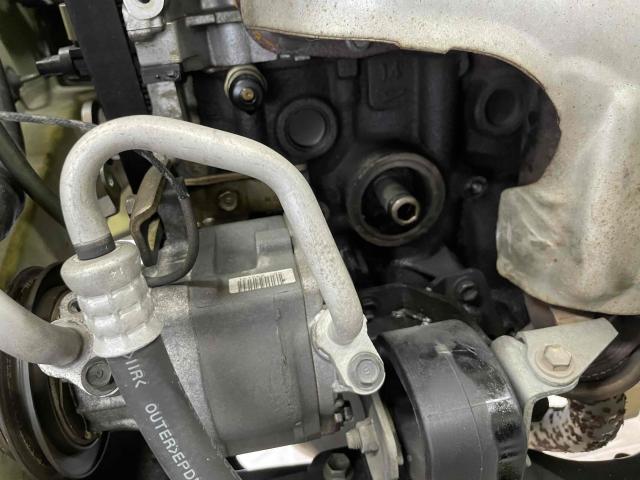 ダイハツ　ネイキッド　L750S　タイミングベルト交換　オイルプレッシャースイッチ交換　オイルエレメントBKTガスケット交換