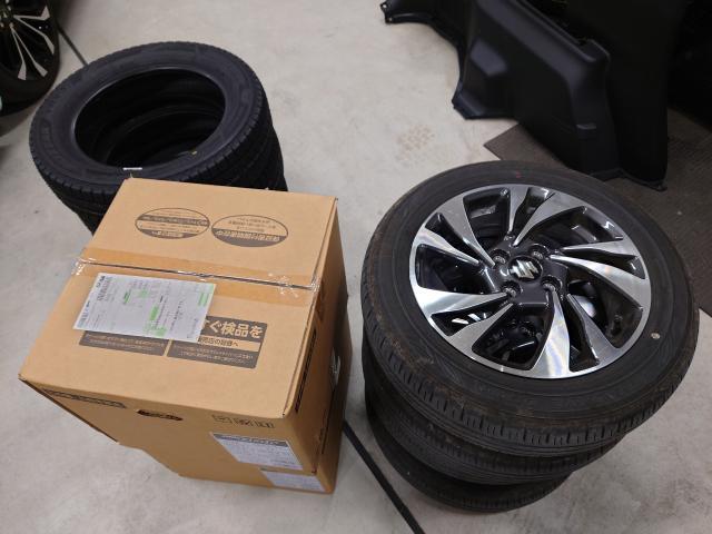 スズキ　ソリオバンディット　夏冬タイヤ組み換え