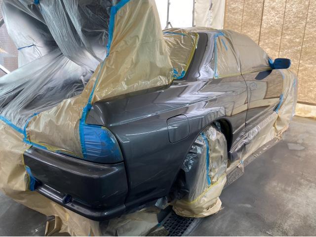 日産 スカイライン  32 GTR 板金 塗装  リアバンパー ドア フェンダー 岐阜県美濃加茂市 加茂郡 関市 可児市 保険修理