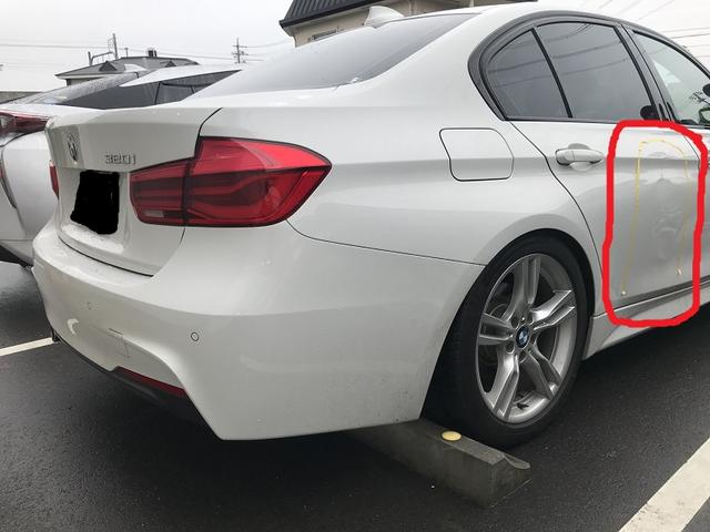 BMW 3Series Sedan 鈑金塗装　①