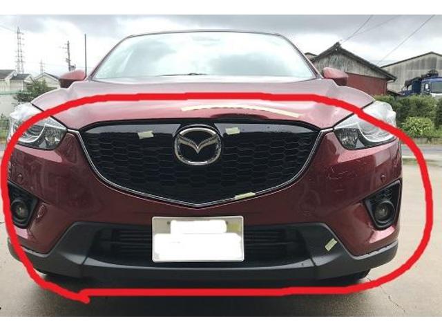 マツダ　CX-5　フロント部分鈑金修理①