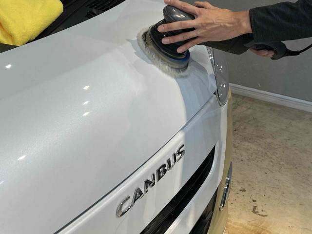 ダイハツ　ムーヴキャンバス　　NA3セラミックコーティング　ボディコーティング　コーティング　ガラスコーティング　研磨　ポリッシュ　洗車　愛知　一宮　岐阜　稲沢　江南　名古屋