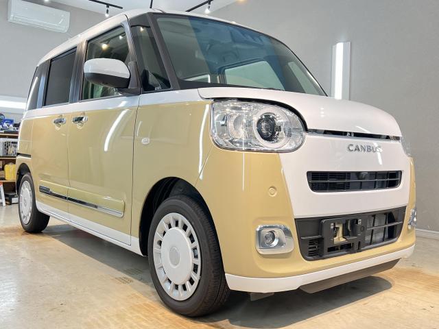 ダイハツ　ムーヴキャンバス　　NA3セラミックコーティング　ボディコーティング　コーティング　ガラスコーティング　研磨　ポリッシュ　洗車　愛知　一宮　岐阜　稲沢　江南　名古屋