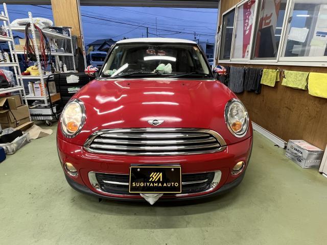 ミニ　SU16　ヘッドライトバルブ交換　輸入車部品交換　輸入車メンテナンス　愛知県西尾市　輸入車大歓迎