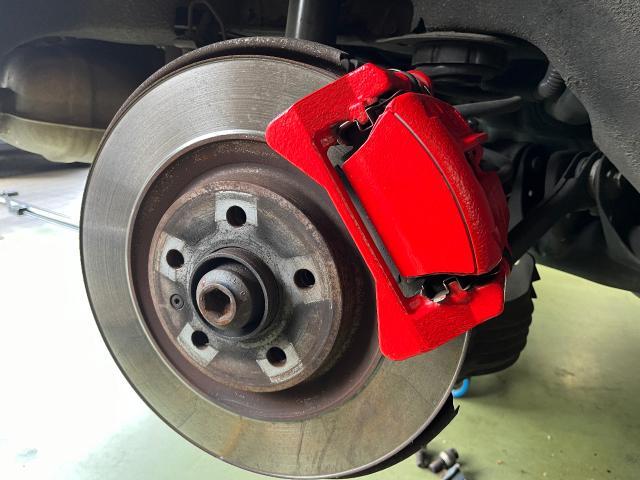 ポルシェ　マカン　塗装　キャリパー塗装　錆落とし　ヘッドライトクリア塗装　愛知県西尾市　