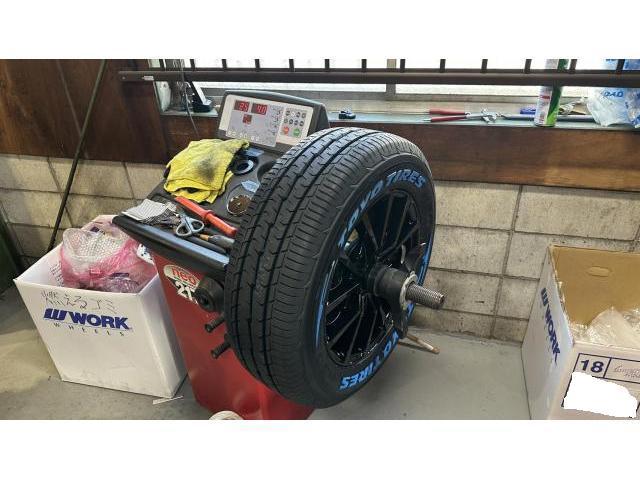 ハイエース ホイール・タイヤ交換 新品16インチ 社外 ホワイトレター カスタム 豊明市 大府市 東郷町 刈谷市