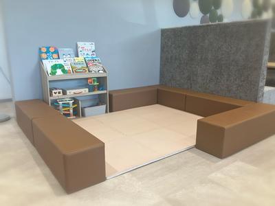 清潔感溢れるキッズコーナー完備しています