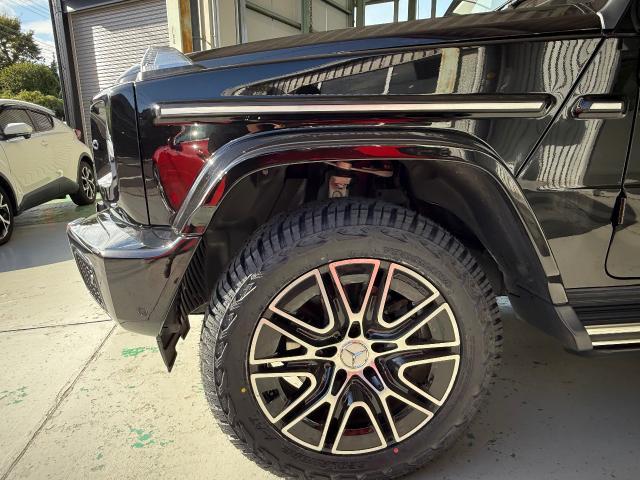 メルセデス・ベンツ　Ｇクラス（ゲレンデヴァーゲン）　ホイール・タイヤ交換　自社コーティング　輸入車　板金塗装　リペア　車検整備　カスタム　大垣市　羽島市　岐阜市　
