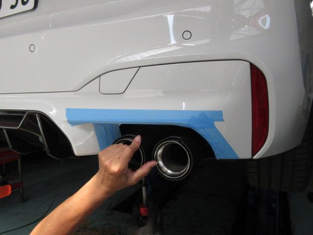 BMW M5 コンペティション カーボンファイバー マフラーエンド 4