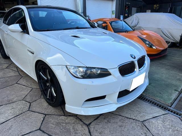 BMW M3 フロントバンパー ボンネット フロントフェンダー 飛び石傷修理 塗装 凹み 板金