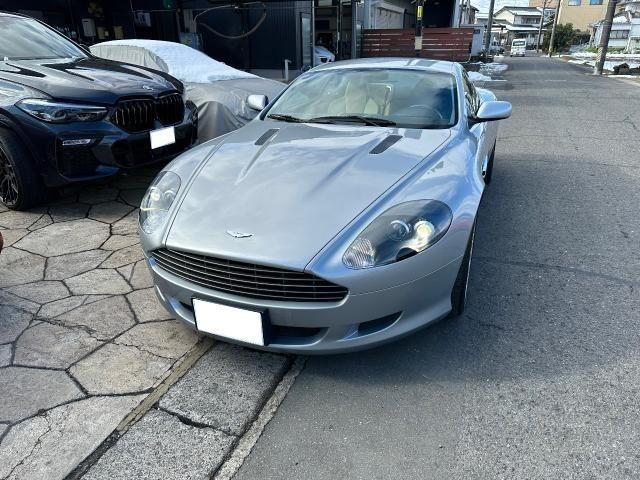 アストンマーティン　DB9 フロントフェンダー　フロントバンパー　交換　修理　塗装　鈑金