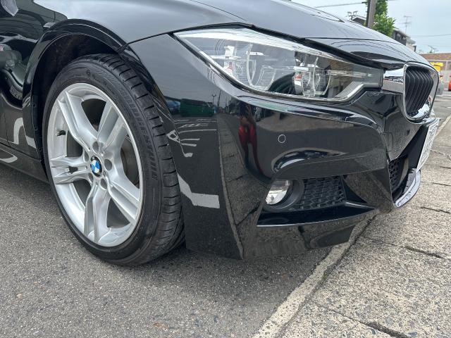 BMW 320i フロントバンパー キズ 修理 塗装 岐阜市 板金