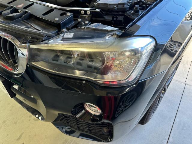 BMW X3 ヘッドライトリペア フロントバンパー傷修理  岐阜市 塗装