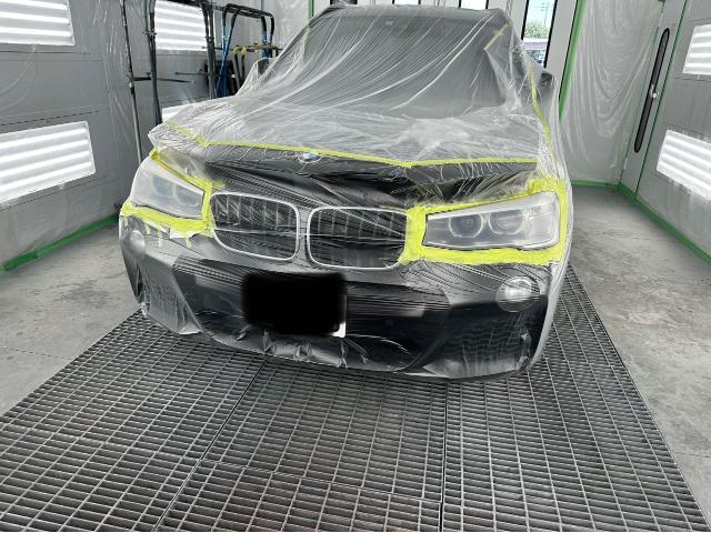 BMW X3 ヘッドライトリペア フロントバンパー傷修理  岐阜市 塗装