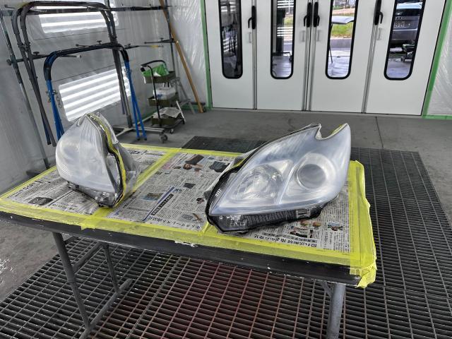 トヨタ　プリウス　30系　ヘッドライトリペア　岐阜市　