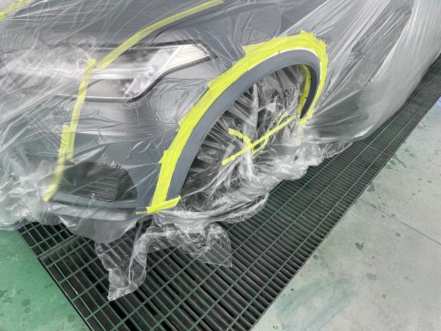 ボルボ　ＸＣ９０　フェンダー　アーチモール　キズ・へこみ直し　岐阜市