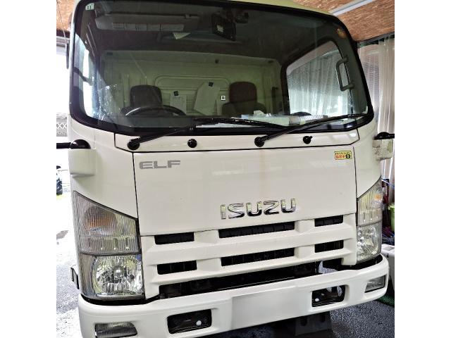 いすゞ　エルフトラック　ディーゼル車用(オイル交換)　スタットレスタイヤに付け替え　可児市　御嵩町　美濃加茂市　八百津町　土岐市　瑞浪市　恵那市　中津川市