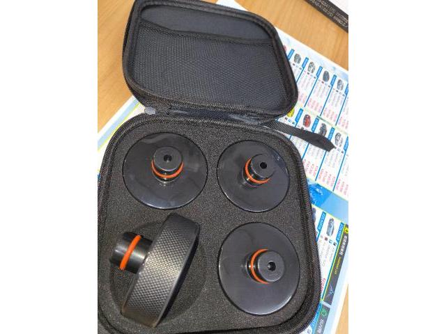 テスラ　モデル３　ホイール・タイヤ交換 専用ジャッキポイントパッド 土岐市瑞浪市 多治見市 恵那市 中津川市 可児市 美濃加茂市