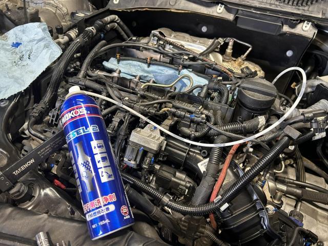 MINI F54 クラブマン　ディーゼル　チェックランプ点灯で入庫したディーゼル車　DPFクリーニング・EGR洗浄・インテークポート洗浄・インジェクタ洗浄