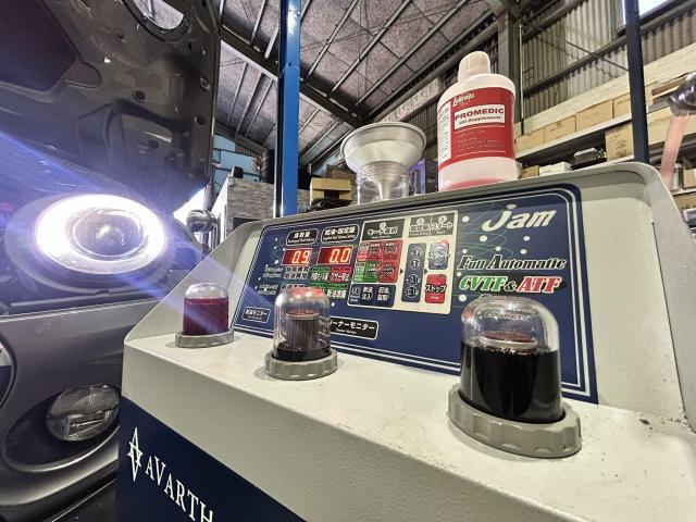 MINI F54 クラブマン　トルコン太郎で8速ATのATF圧送交換（GA8F22AW）