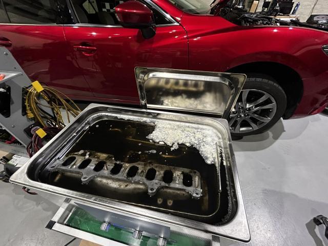 【マツダ アテンザ 2.2ディーゼル】EGR・インテーク洗浄＋排圧センサー交換【瑞浪市からご入庫】