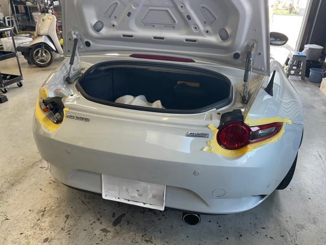 マツダ　ロードスター　ND　ライト・ウィンカー類交換 78ワークス　テールライト　交換　LEDテール　シーケンシャル　持ち込みパーツ　取付　岐阜県　岐阜市