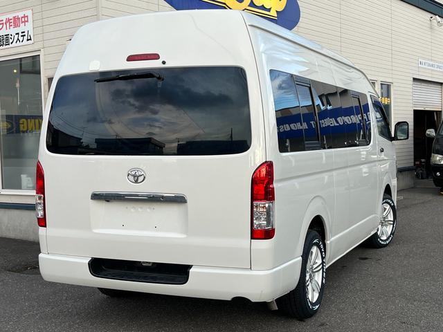 トヨタ　ハイエースバン　ハイエーススー１ナンバー8人乗りロングスライド床張施行