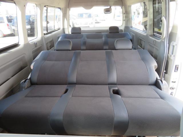 トヨタ　ハイエースバン　ハイエーススー１ナンバー8人乗りロングスライド床張施行