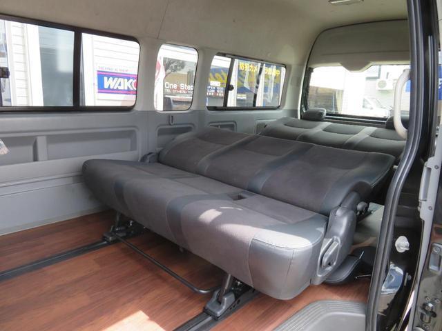 トヨタ　ハイエースバン　ハイエーススー１ナンバー8人乗りロングスライド床張施行