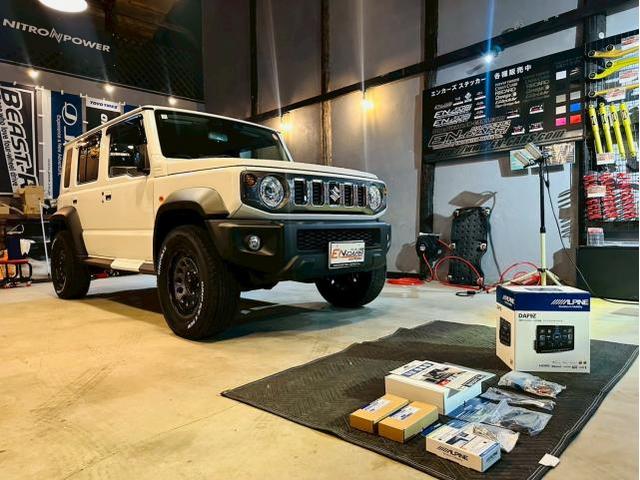 スズキ　ジムニーノマド　アルパインディスプレイオーディオ・バックカメラ取付