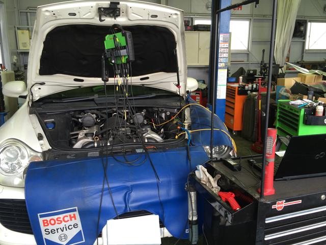 ボッシュカーサービスとして最新設備で最新整備技術・点検・車検に対応しています。