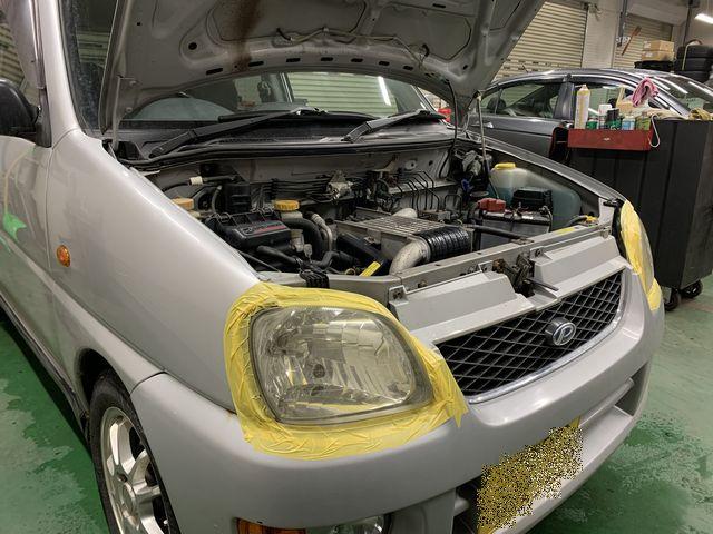 SUBARU  スバル　プレオ　ヘッドライトスチームコート　ヘッドライトレンズ　磨き