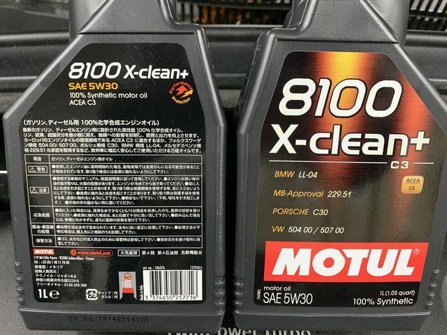 BMW X2 Xdrive 18d Mスポーツ　LDA-YK20  エンジンオイル交換　MOTUL 8100 X-clean+　5W-30