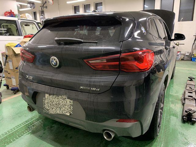 BMW X2 Xdrive 18d Mスポーツ　LDA-YK20  エンジンオイル交換　MOTUL 8100 X-clean+　5W-30