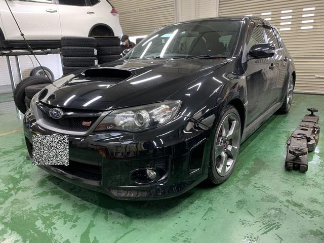 スバル　インプレッサ　ＷＲＸ　ＳＴｉ　ＣＢＡ－ＧＲＢ　下廻り　マフラー　防錆　塗装　施工