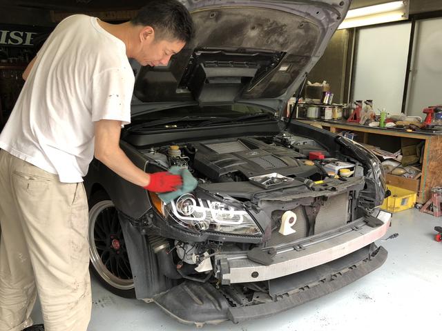 レガシィBR9 クリスタルアイのヘッドライトに交換。 札幌市東区 レガシィBR9 クリスタルアイのヘッドライトに交換。 札幌市東区