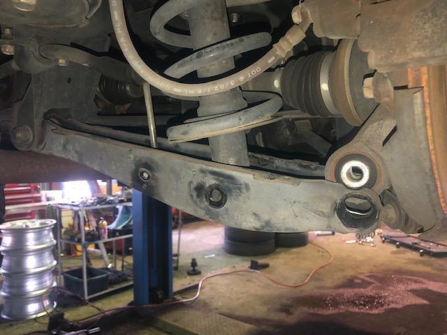 160　アリスト　ダウンサス取付