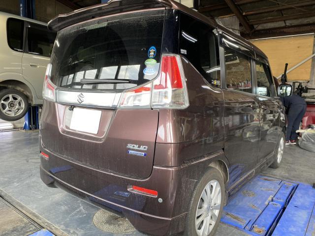 スズキ　ソリオ　オイル交換　旭川市・神楽・神楽岡・神居・西御料・東光・東神楽町・鷹栖町・美瑛町・東神楽町・他地域も大歓迎！